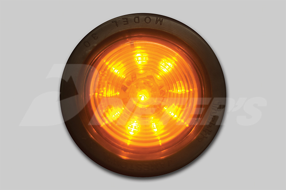 2″ Round Starburst Amber LED Light image