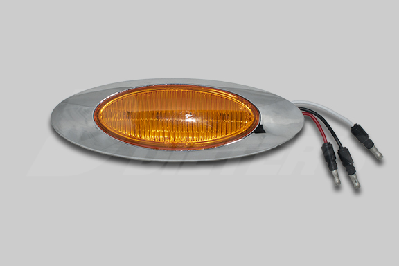 M1 Amber LED Turn Signal Light With Bezel image