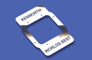 “KENWORTH WORLD’S BEST” Cutout Shifter Base Plate 1