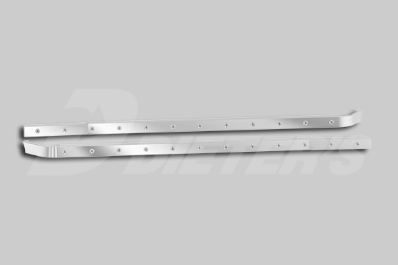 76″ Sleeper Skirts with Extenders for Dual Cab Exhaust image