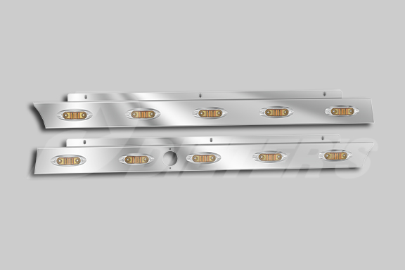 Cab Skirts with P168 Lights for SFA Models with Block Heater image